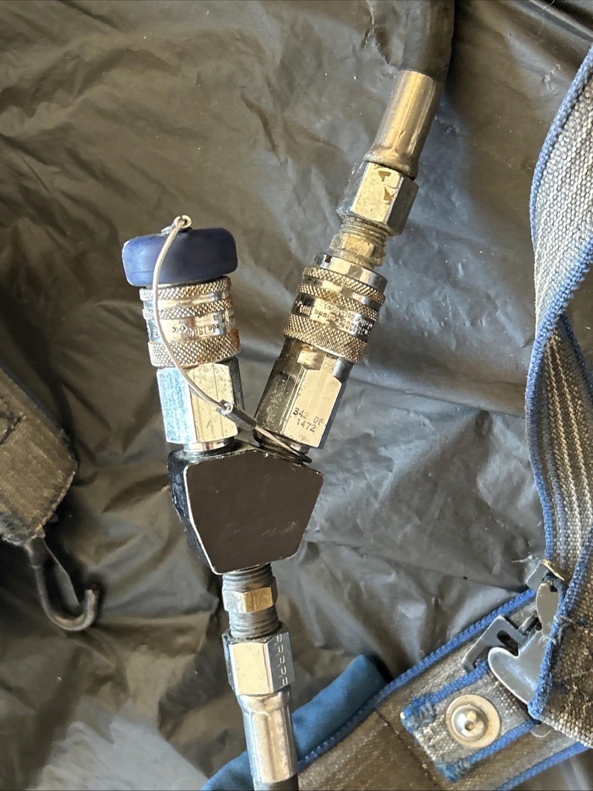 Survivair compressed air tank (EMPTY) 4500PSIG 60Min 917162 L87G-1 USED