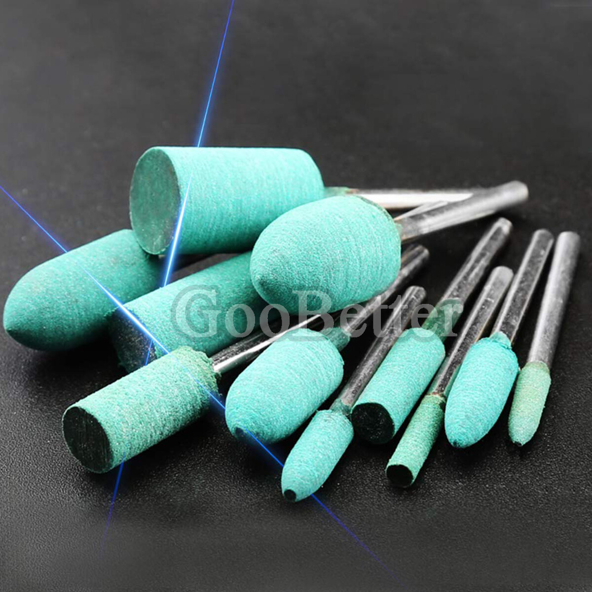 100Pcs Rubber Polishing Points Bit Grinding Head Power Rotary Tool For Dremel