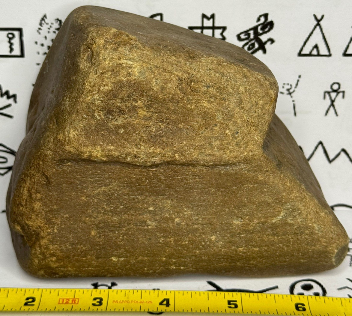 Native American Indian Authentic Artifact Stone Carved Effigy, 2 lb 13 oz • VA