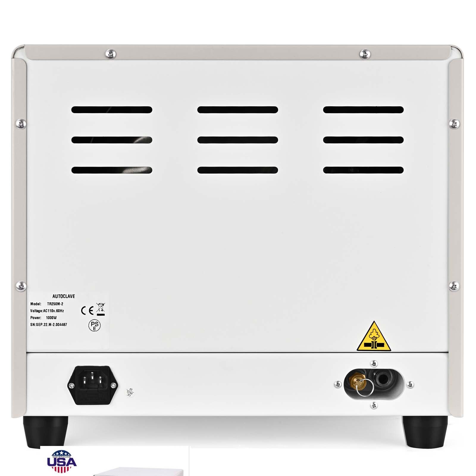 18L Dental Autoclave Steam Sterilizer 252℉ & 273℉ Surgical Medical Sterilization