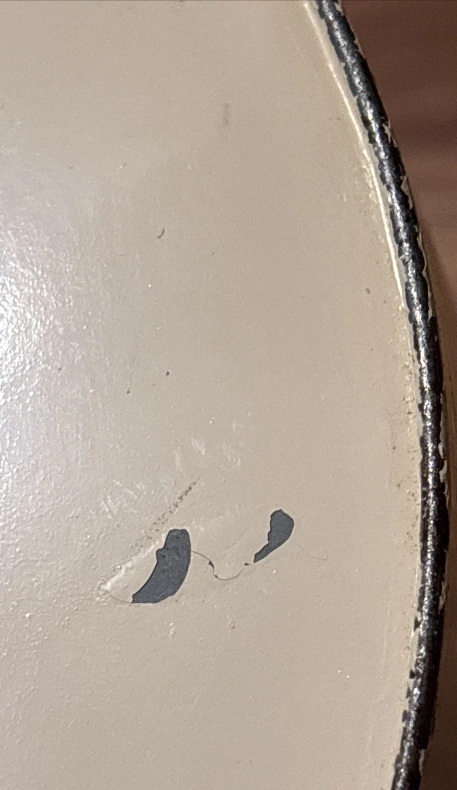 Vintage MCM Art Deco Metal Trash Can Made 1940’s -1960’s- GSN In Missouri RARE