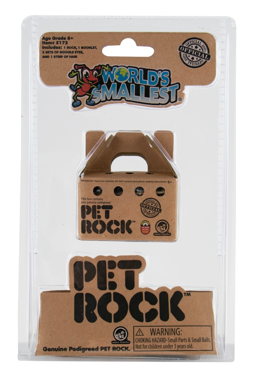 World's Smallest - Pet Rock - Miniature RETRO Toy NEW