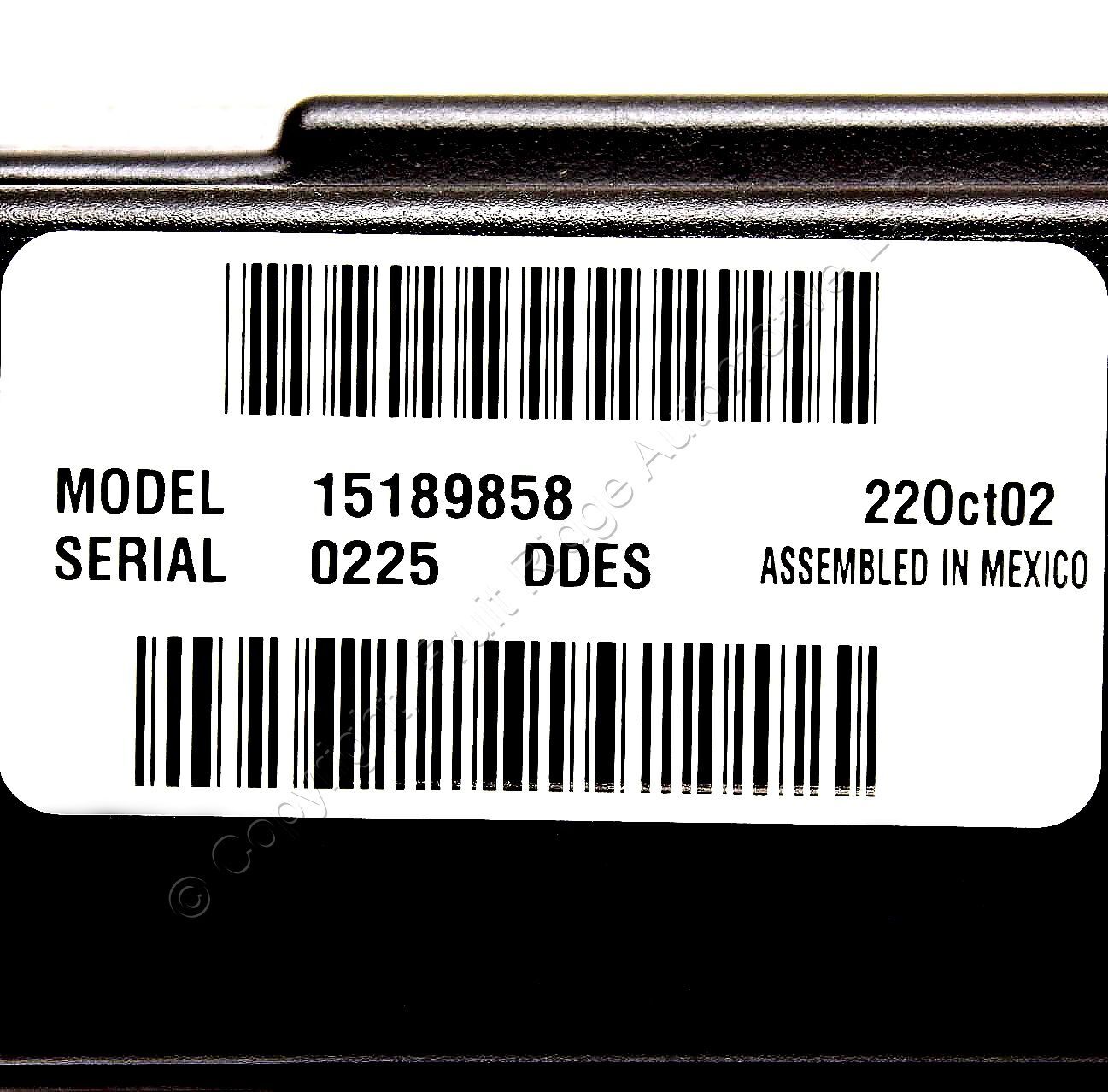 GM OEM Rear Overhead Console A/C Heater Fan Control Switch Module 15189858