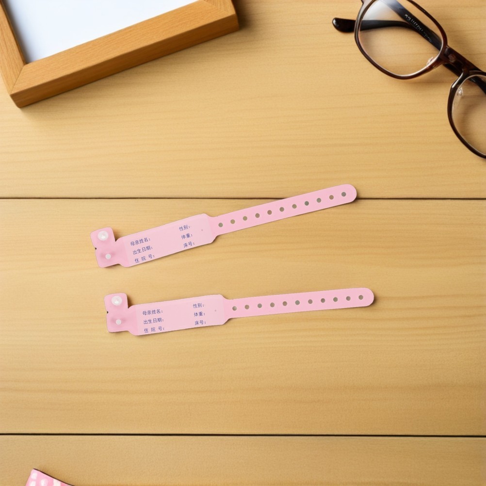 100 Pcs Medical Identification Tape Wristband Bracelet Baby Name Tag