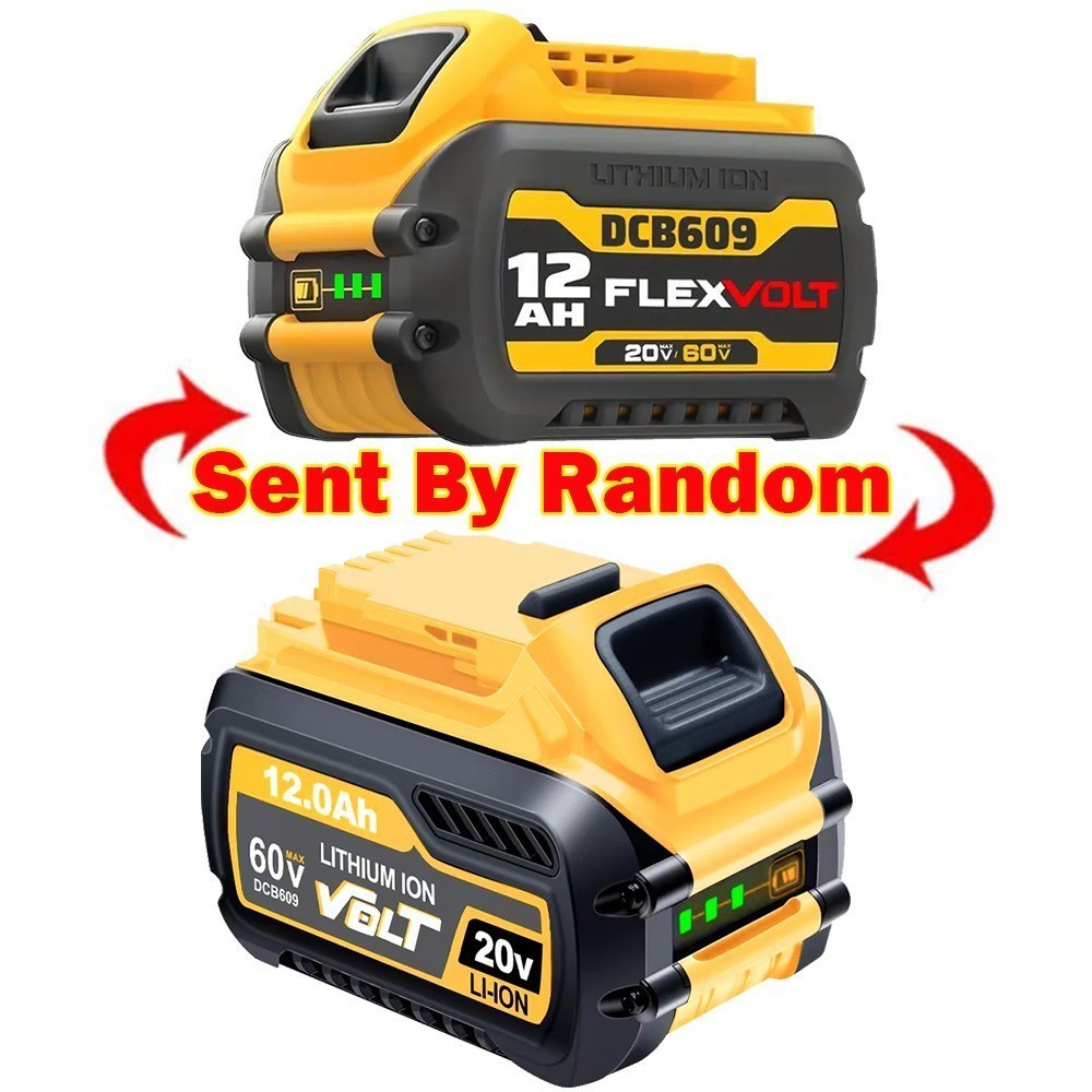 2Pack 12.0AH For DEWALT DCB612 20V/60V MAX FLEXVOLT Lithium-Ion Battery DCB609-2