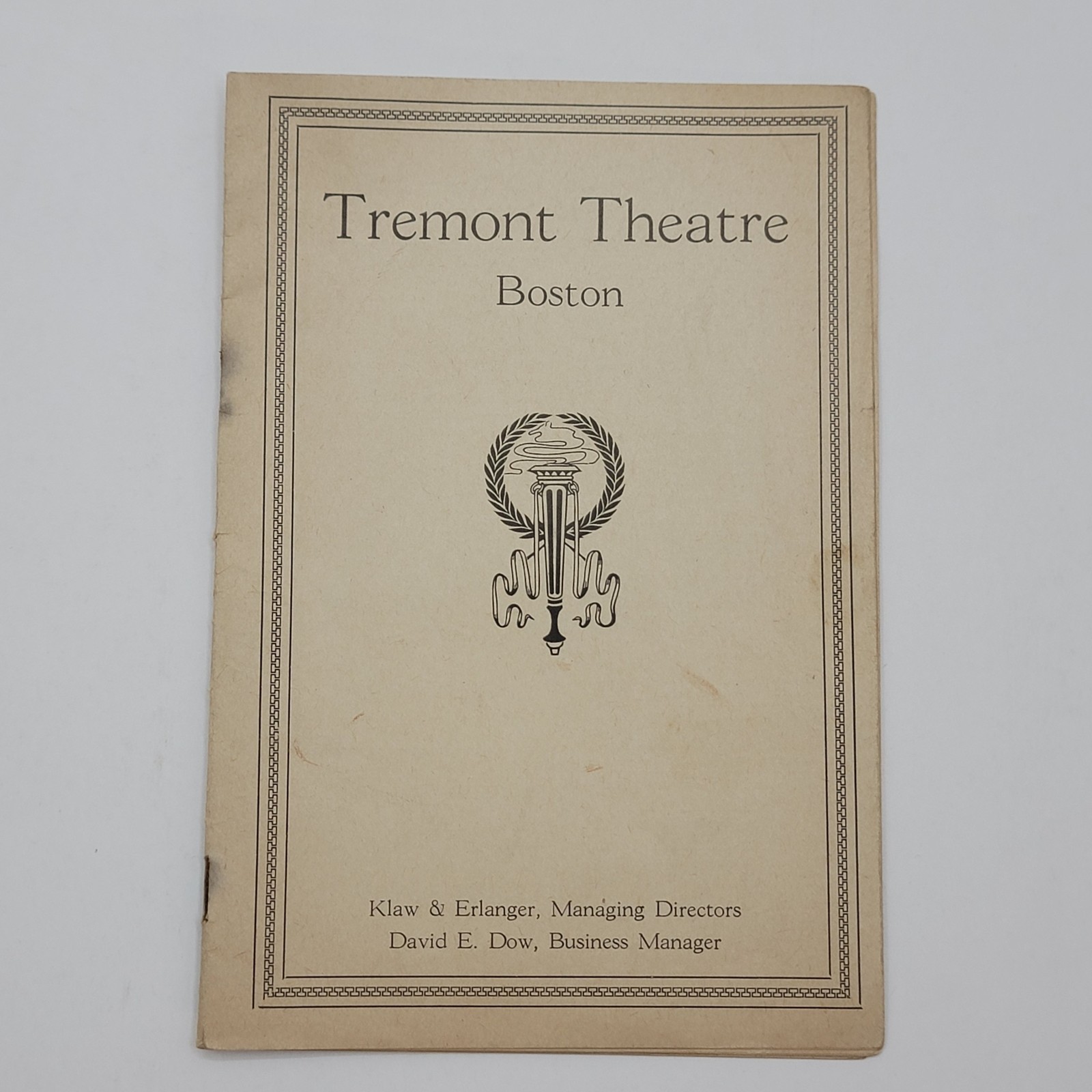 Antique Playbill Tremont Theatre Boston 1919 See-Saw theater play August 18