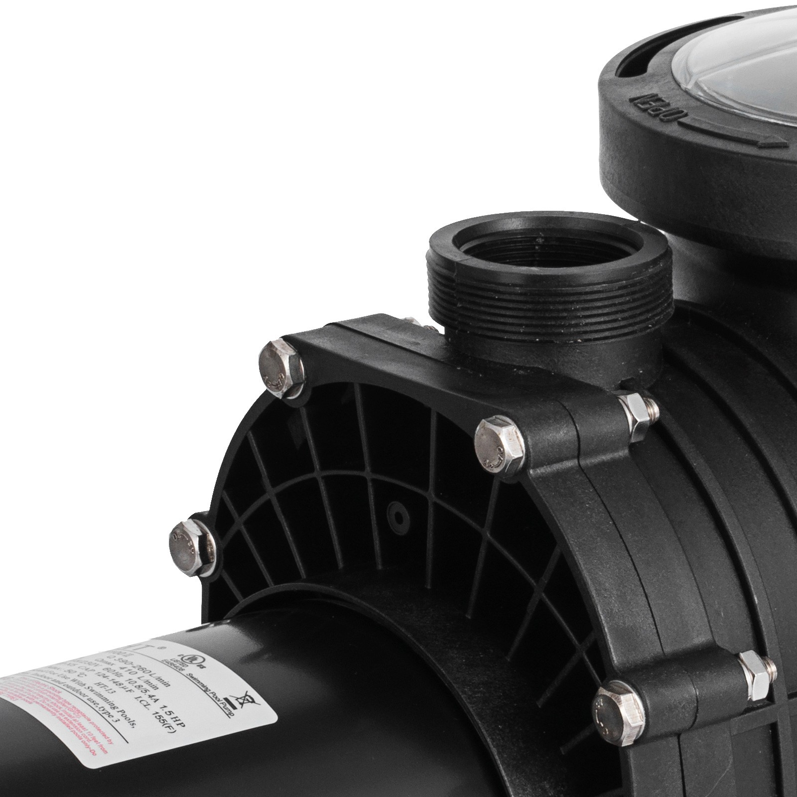 110-220V 1.5HP Swimming Pool Pump In/Above Ground w Motor Strainer Filter Basket