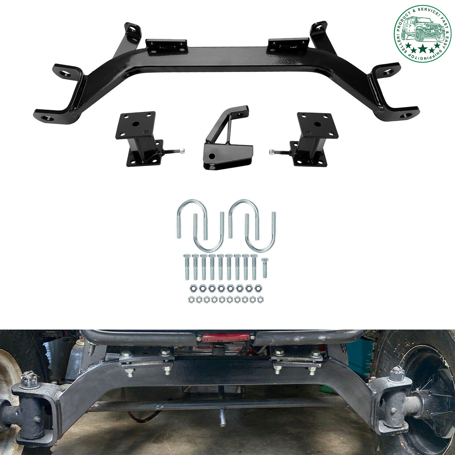 4" Drop Axle Lift Kit Fits EZGO Marathon Golf Cart Electric Model 1975 1988-1994