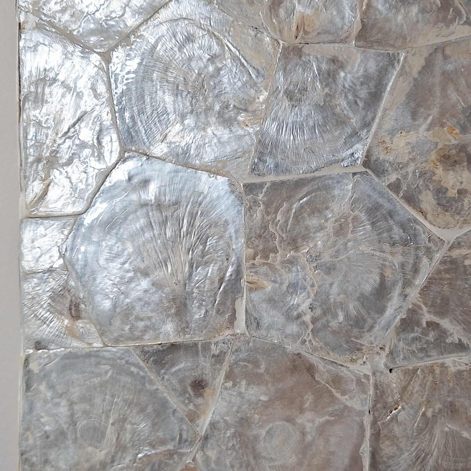 LARGE Natural Capiz Shell Asian Lidded Vase (Mother of Pearl) -20" FREE SHIPPING