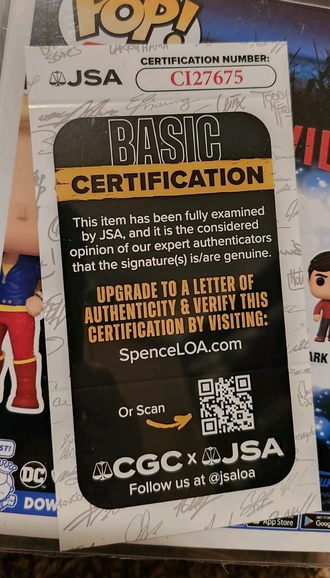 Laura Vandervoort Smallville Kara Kent signed autographed Funko Pop. JSA Cert