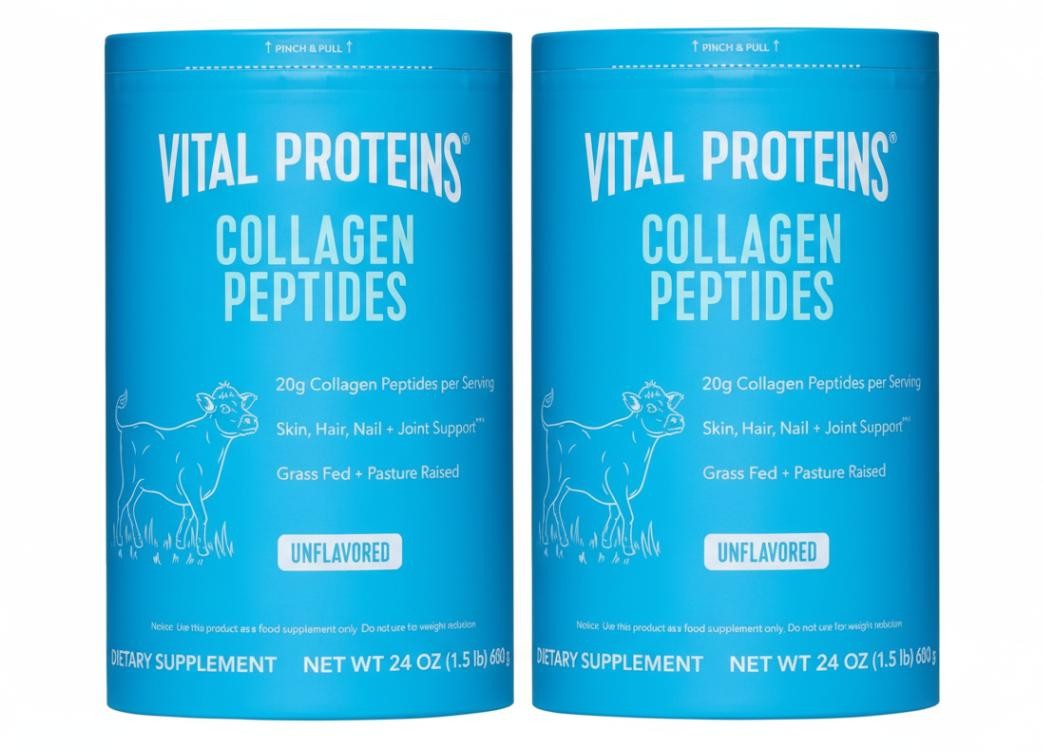 Vital Proteins Collagen Peptides Powder, Unflavored - 24oz (2 Pack), Exp. 3/27