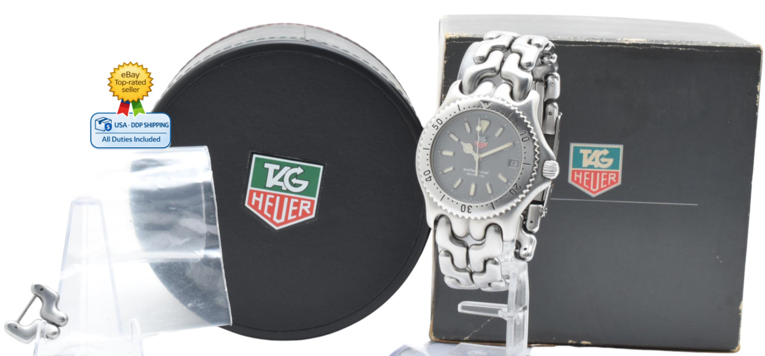 Vintage [MINT w/Box] TAG Heuer SEL S99.206M Gray 38mm Quartz Men's Watch
