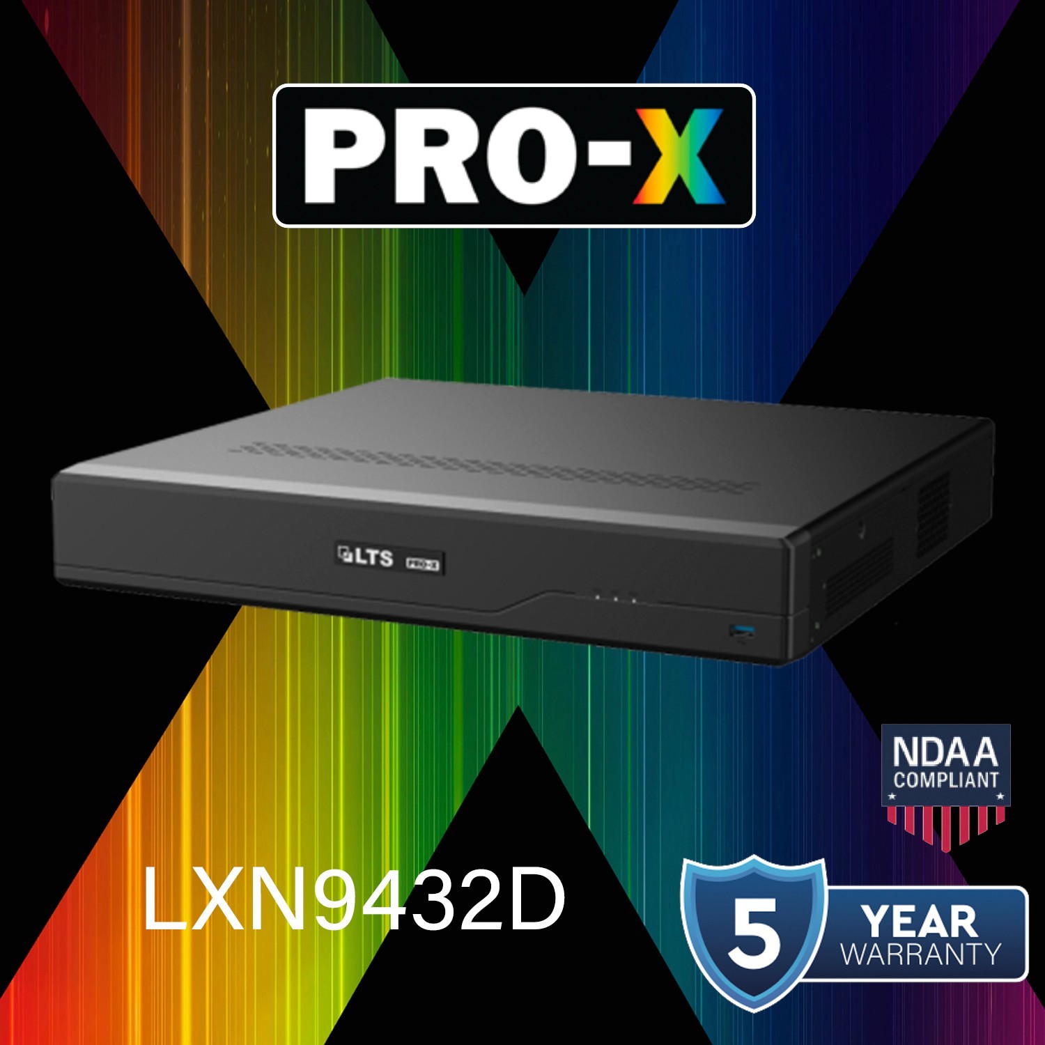 LXN9432D IP 32CH Up to 32MP Recording 384 Mbps Ai 4K 4xSATA 2xHDMI X Search NVR