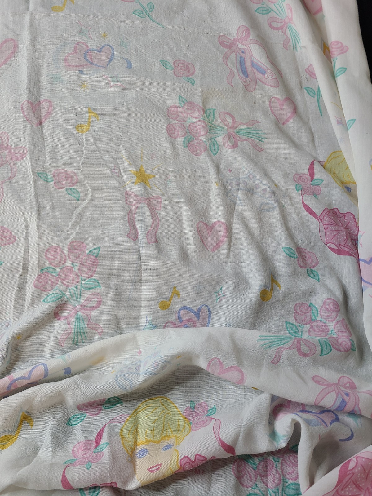 Vintage 4 Piece Barbie Ballerina Twin Bed Sheet Set 1995 Dan River