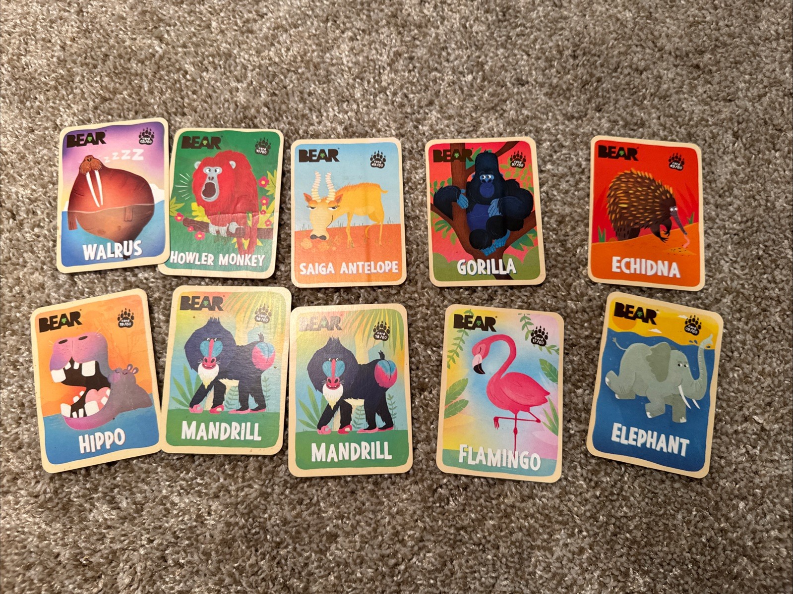 Bear Greatest Games And Fruit Snacks Trading Cards Lot Of 97