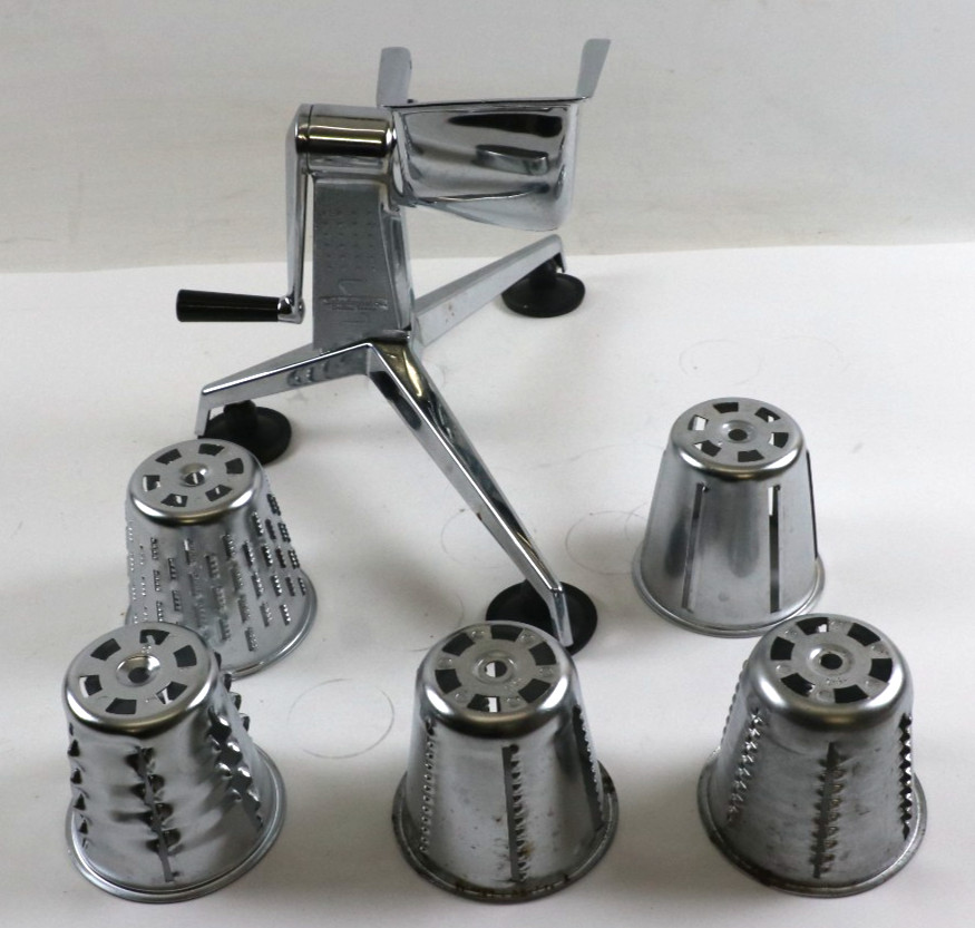 Saladmaster Vintage Five Star Food Processor Chopper Shredder Slicer 5 Cones