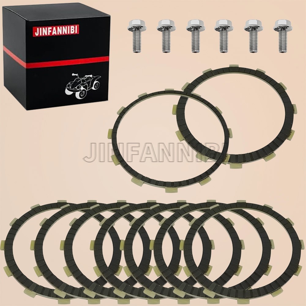 Clutch Friction Plates for Harley Softail Fat Boy Dyna FXDL Electra Street Glide