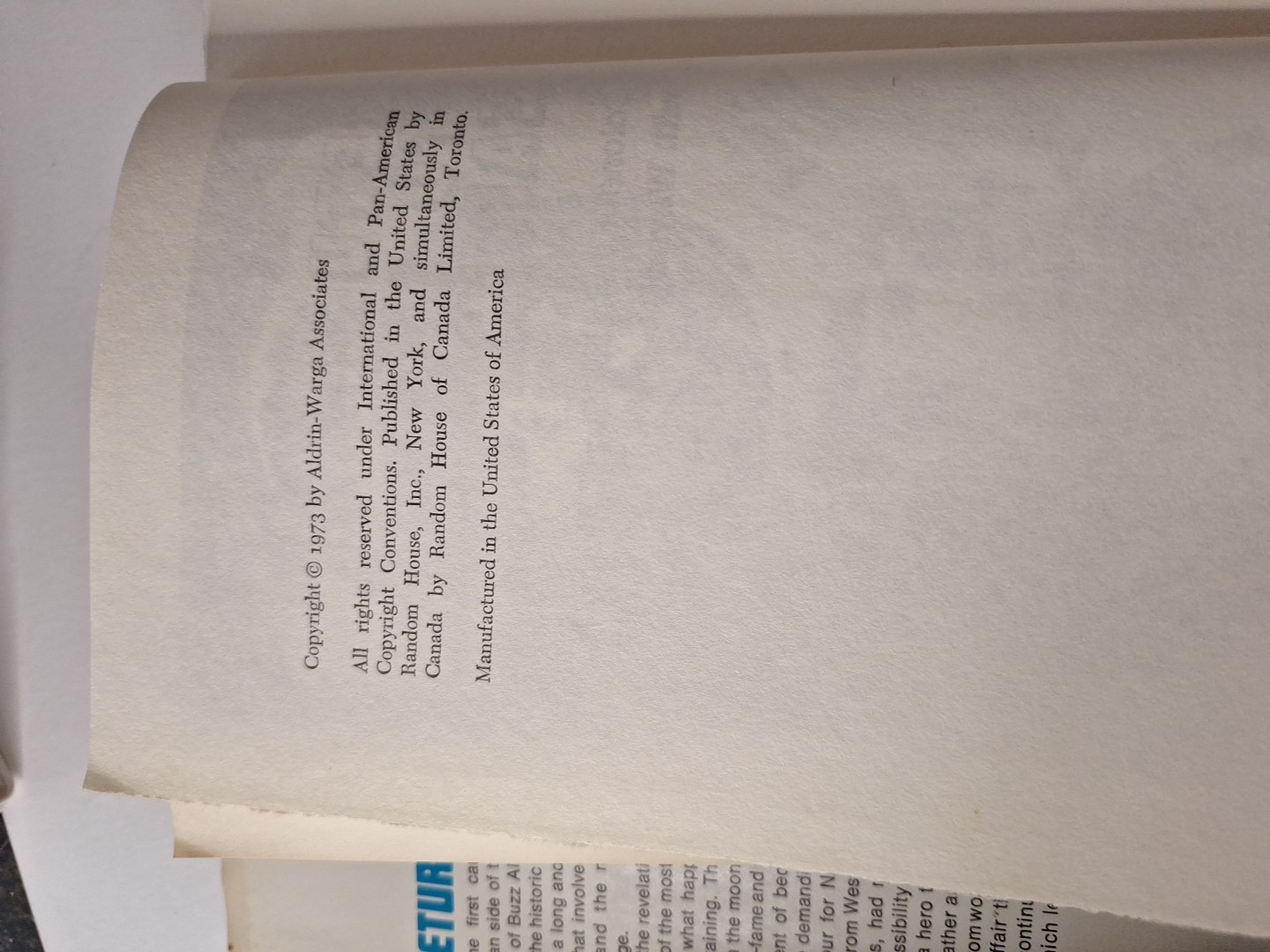 Rare! Return to Earth Col. Buzz Aldrin Book FDC EFO Stamps Skylab Man on Moon