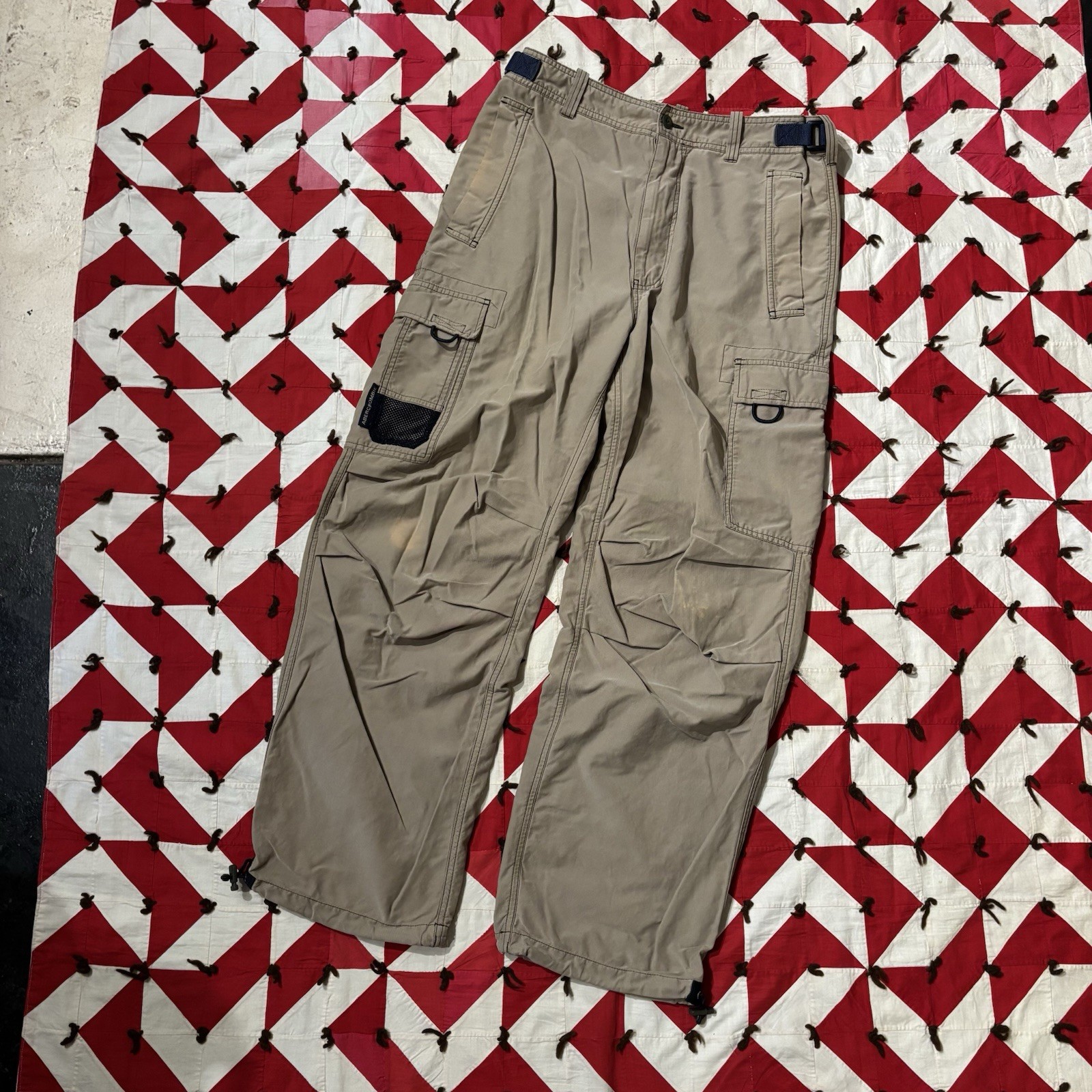 Vintage Y2K Abercrombie And Fitch Beige Cargo Pants Mens As Is Worn