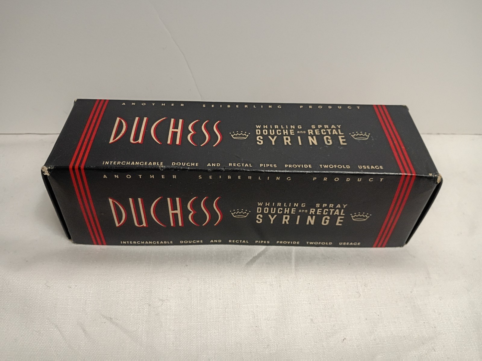 Vintage Sieberling Duchess Whirling Spray Douche & Rectal Enema Syringe