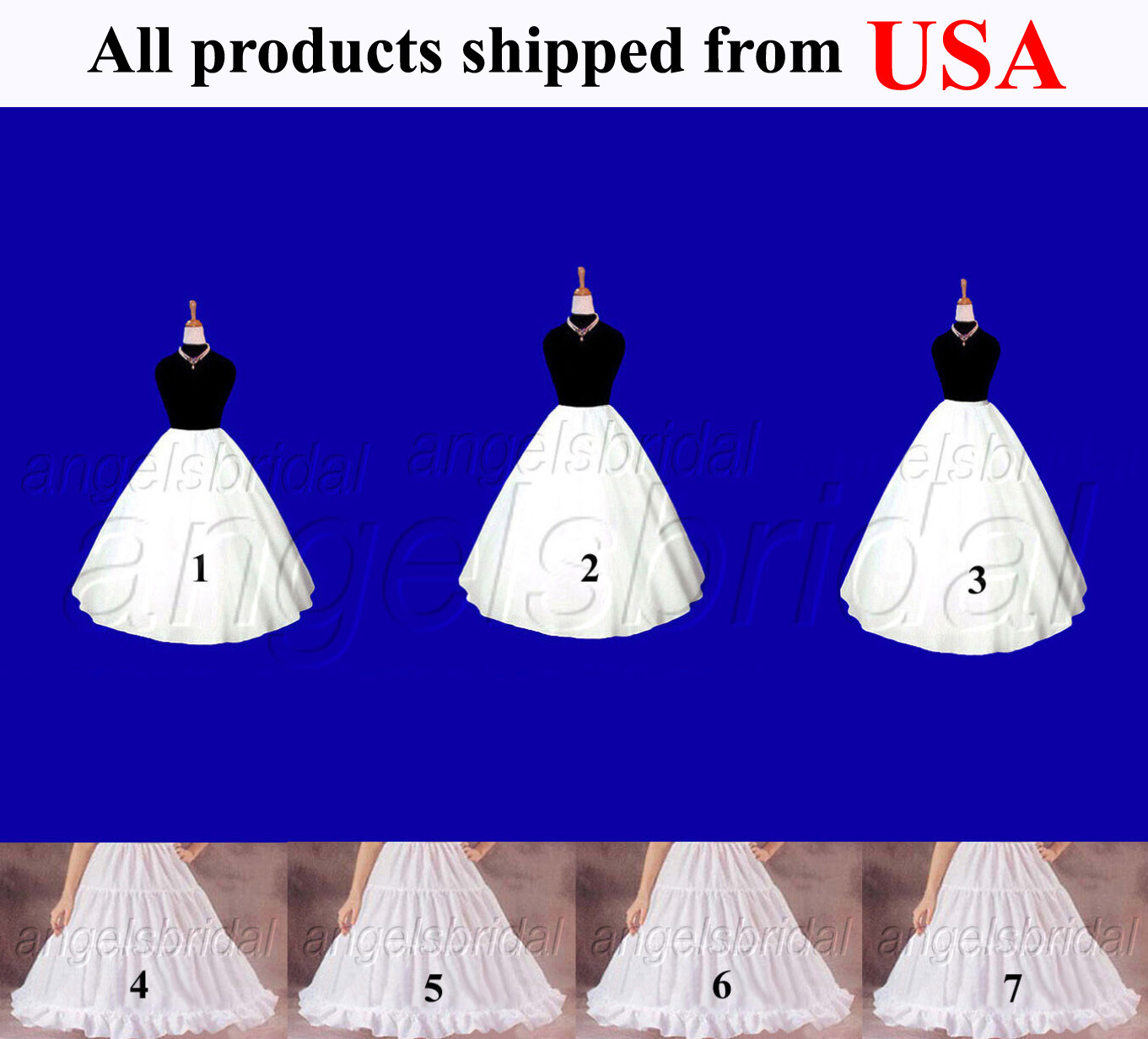 Premium Quality Flower Girl Wedding Pageant Dress Petticoat Crinoline Hoop Skirt