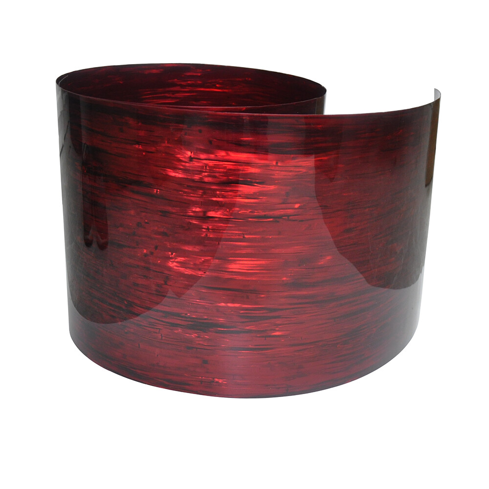 Gauge 0.5mm Celluloid Sheet Drum Wrap Musical Instrument Deco Red Silk