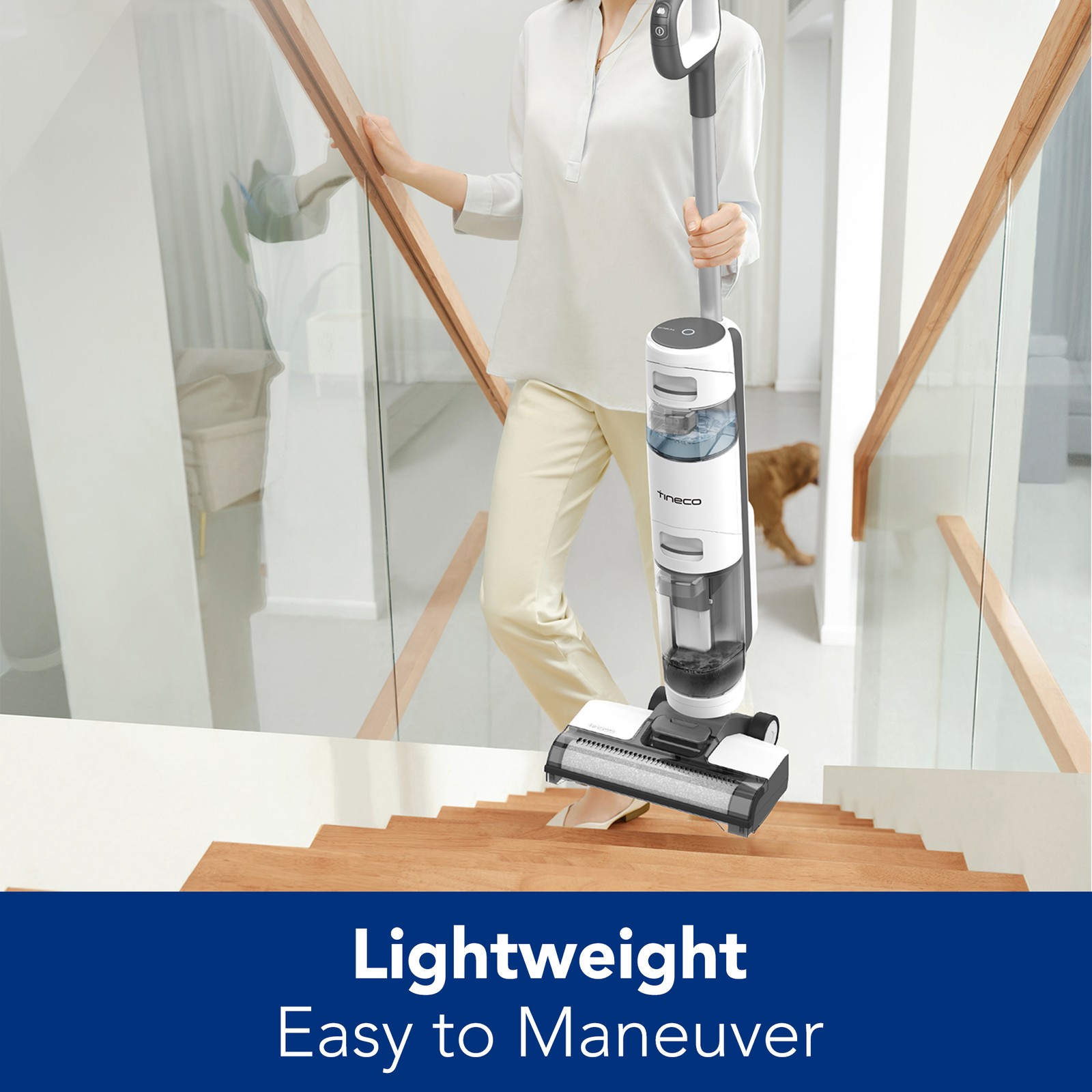 Tineco iFloor 3 Breeze Complete Wet Dry Vacuum Cleaner, Cordless Floor Cleaner