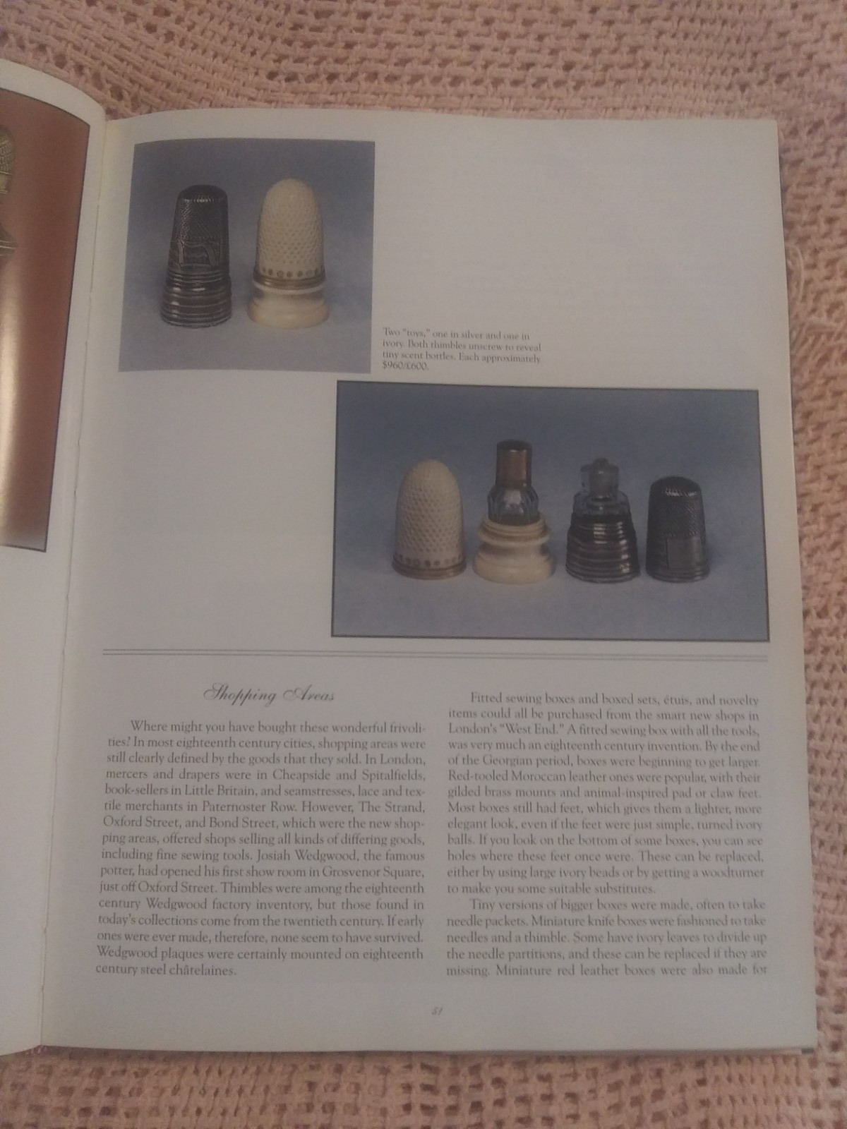 The Story Of Antique Needlework Tools By Bridget McConnell~1999 Hardcover Book