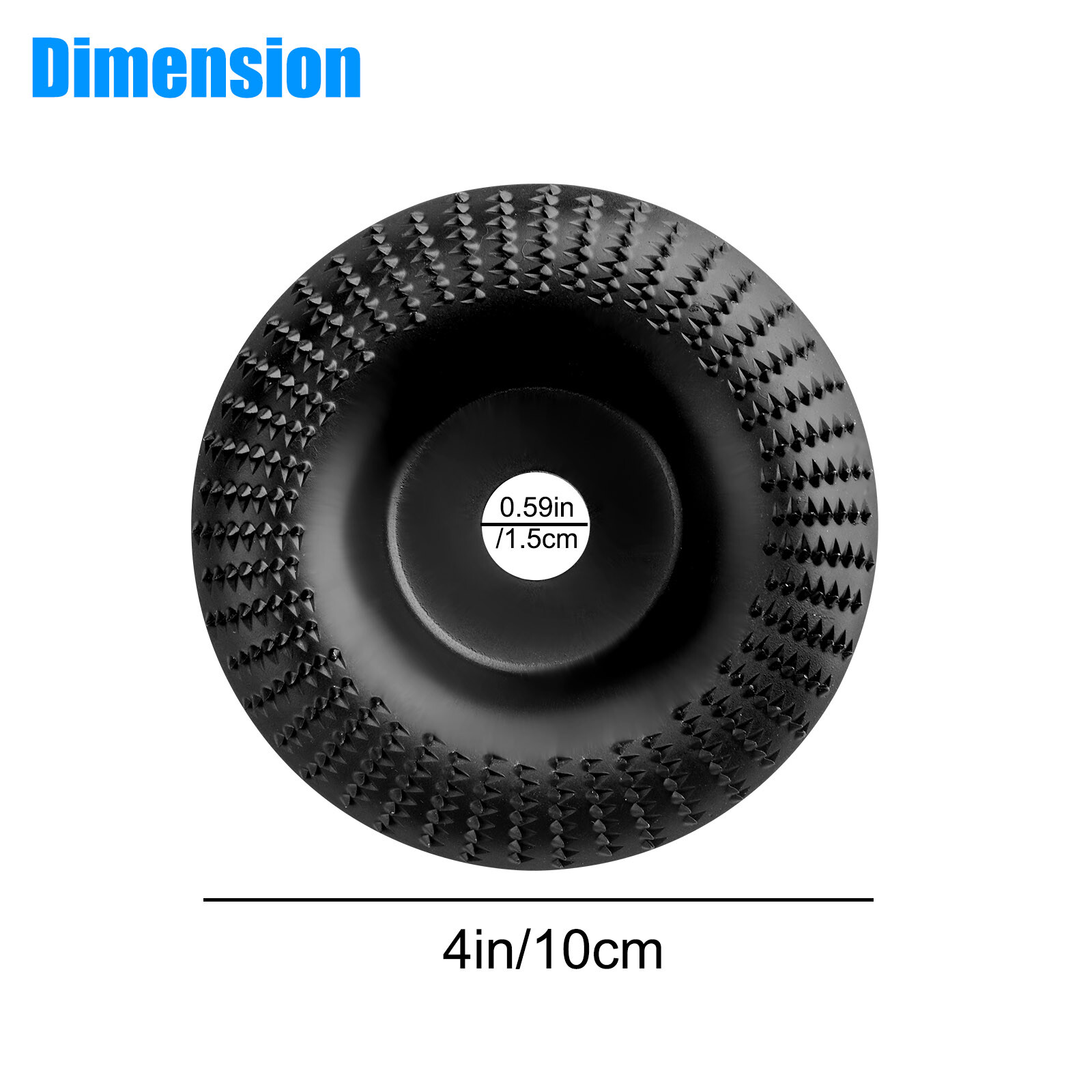 4in Wood Carbide Sanding Carving Shaping Disc For Angle Grinder Grinding Wheel