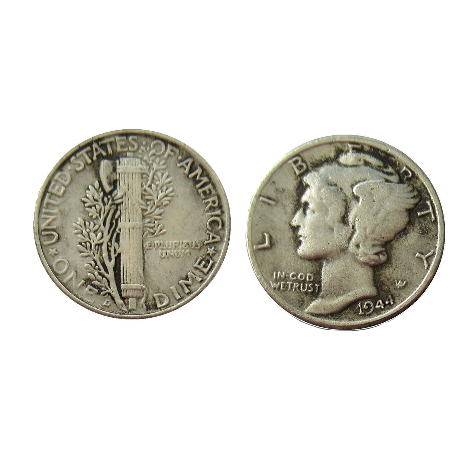 [Lot of 5] 1916-1945 Mercury Dimes Metal Silver Coin CHOOSE HOW MANY LOTS OF 5