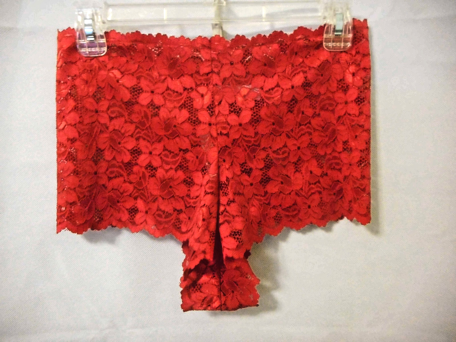 Womens 2 Pair Cacique Lace Red & White Panties - NWT Size L 14/16