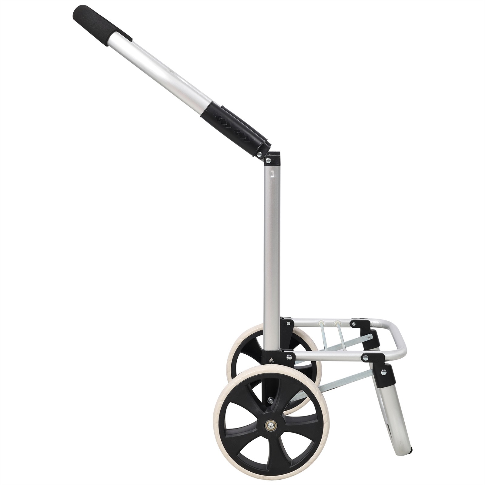 Trolley Dolly Foldable Shopping Cart for Groceries with Wheels and Removable Bag