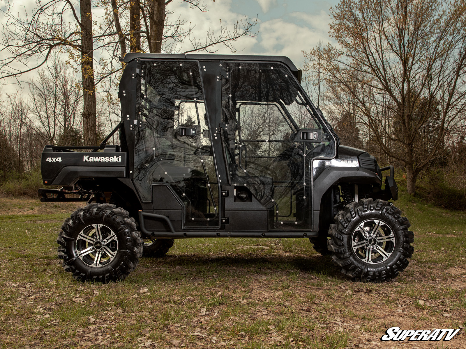 SuperATV Heavy Duty Nerf Bars for Kawasaki Mule Pro-FXT