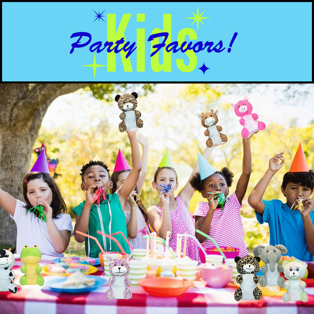 100 Pc Bulk Stuffed Animals 7-9 inch - Kids Prizes, GiveAways, Party Favors