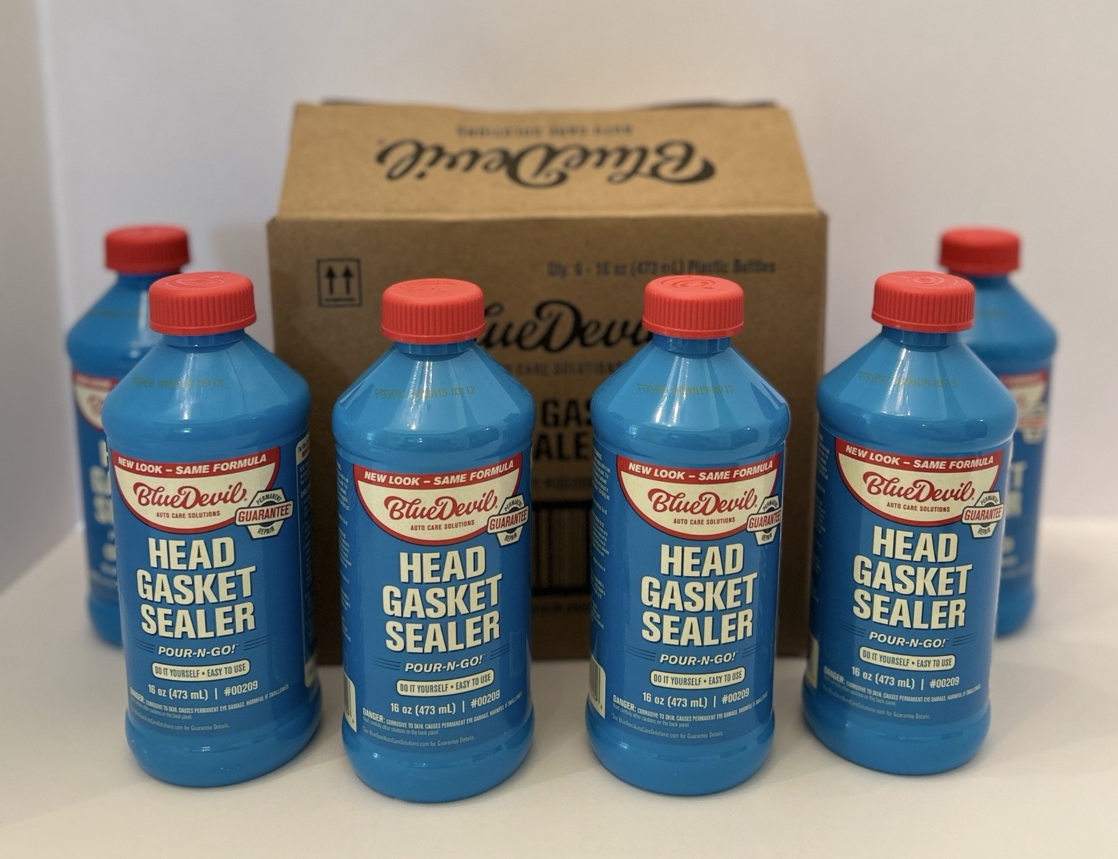 BlueDevil Products 00209 ~ Head Gasket Sealer 16 Oz (6 Pack Case) ~ Blue Devil