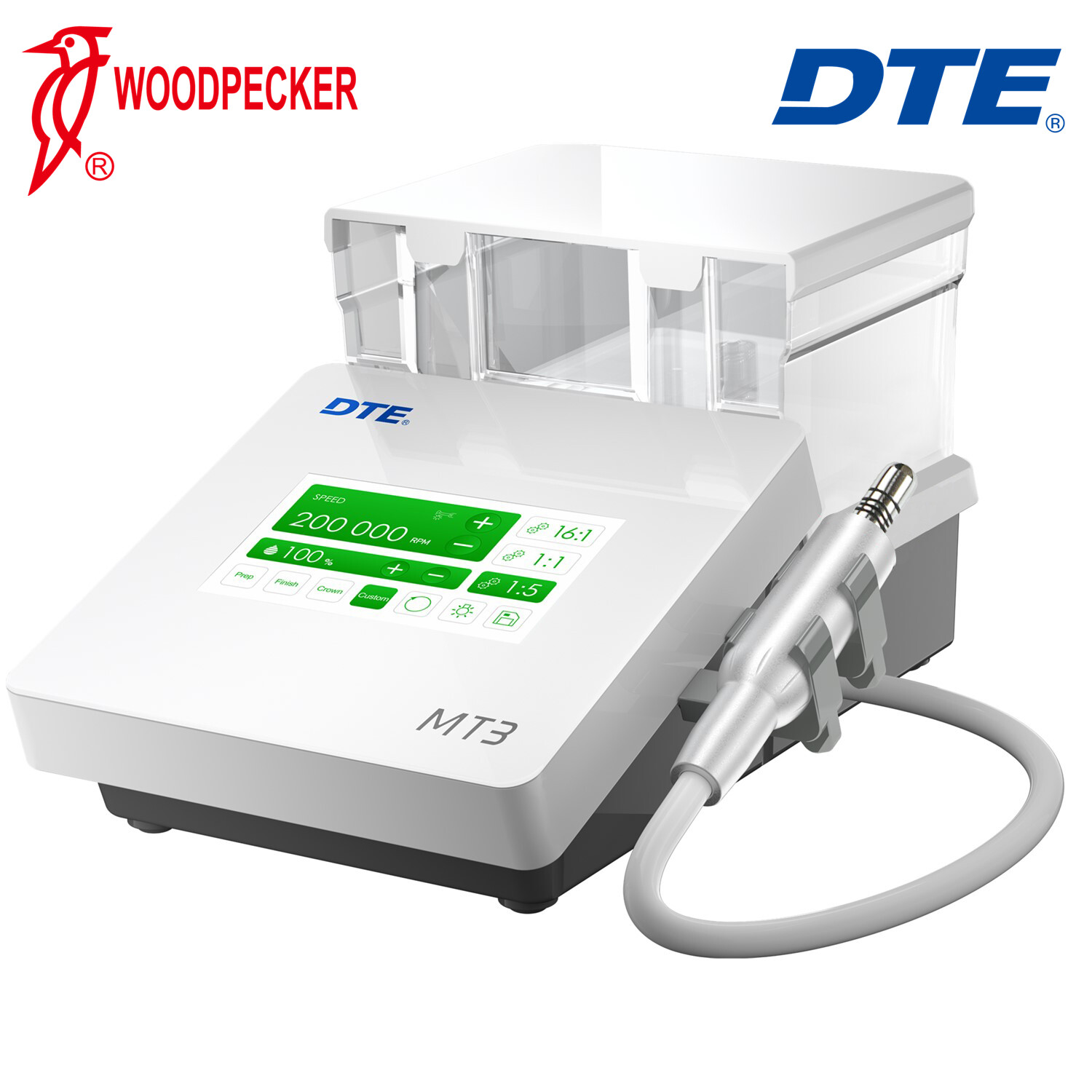 Woodpecker DTE MT2 MT3 Dental Electric Motor + 1:5 Contra Angle Handpiece