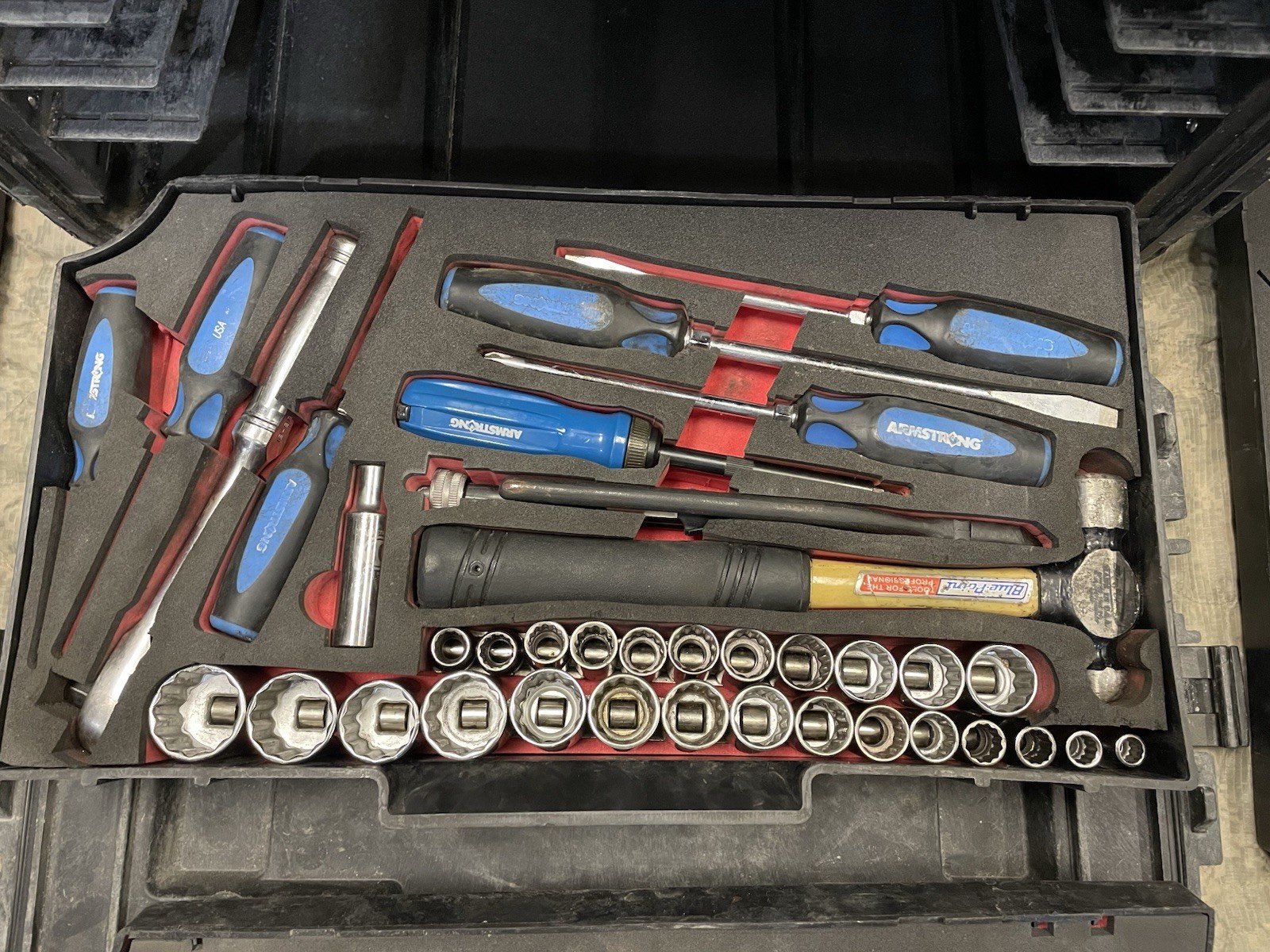 ARMSTRONG MILITARY TOOL KIT SET GENERAL MECHANIC USMC GMTK with Top Tray