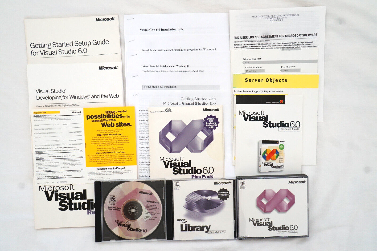 Microsoft Visual Studio Professional 6.0 6 PRO FULL VERSION Windows BASIC C++