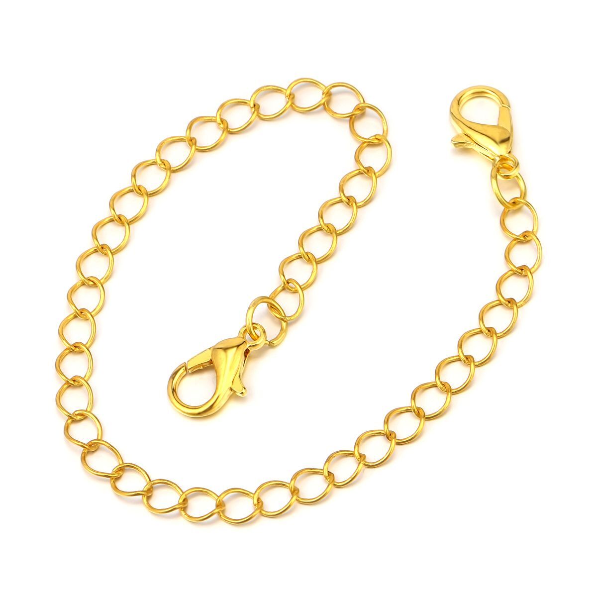 12pcs Stainless Steel Necklace Bracelet Extender Chain Extenders Silver/Gold