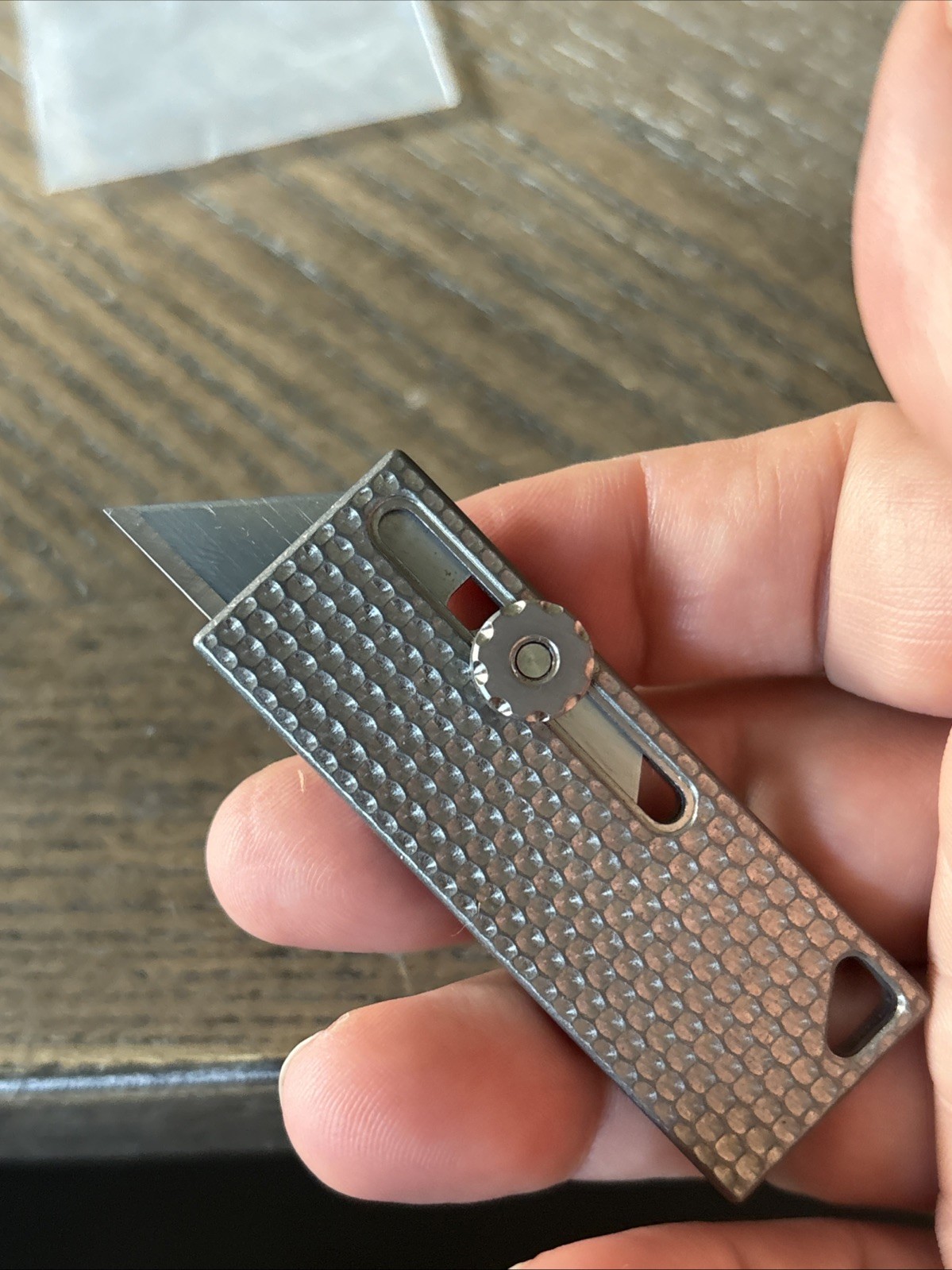 CountyComm Maratac MaxMadCo Utility Knife Blade Gen 1 Full Titanium Slide Lock