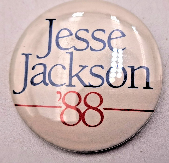 Jesse Jackson '88 Presidential 2.25" Round Political Campaign Button Pin 1988