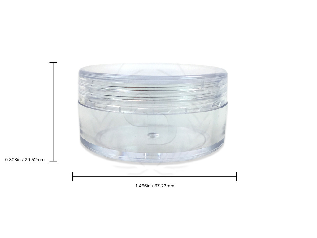 200 Packs 10 Gram/10ML High Quality Cream Cosmetic Sample Clear Jar Containers