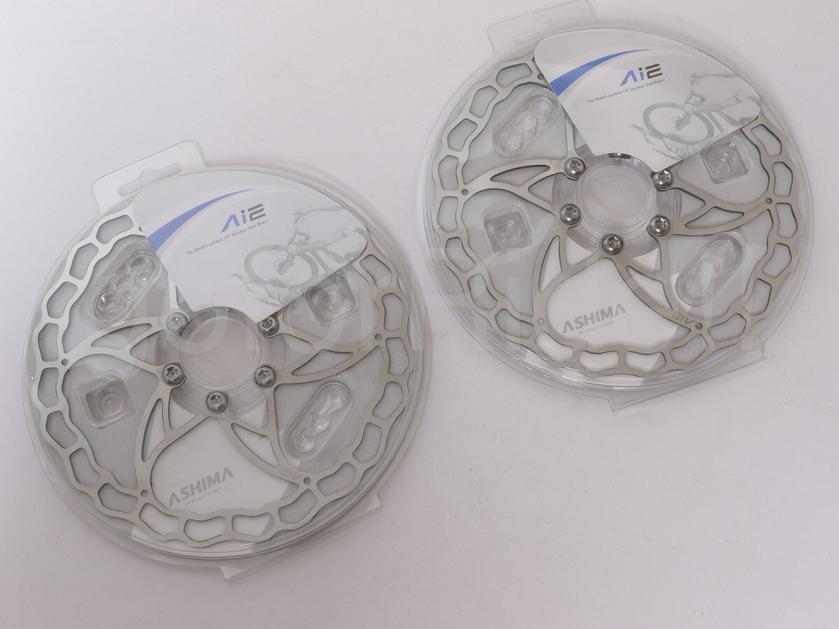 2x Ashima Ai2 Stainless Steel Ultra Light 160mm Bicycle Disc Brake Rotor 73g
