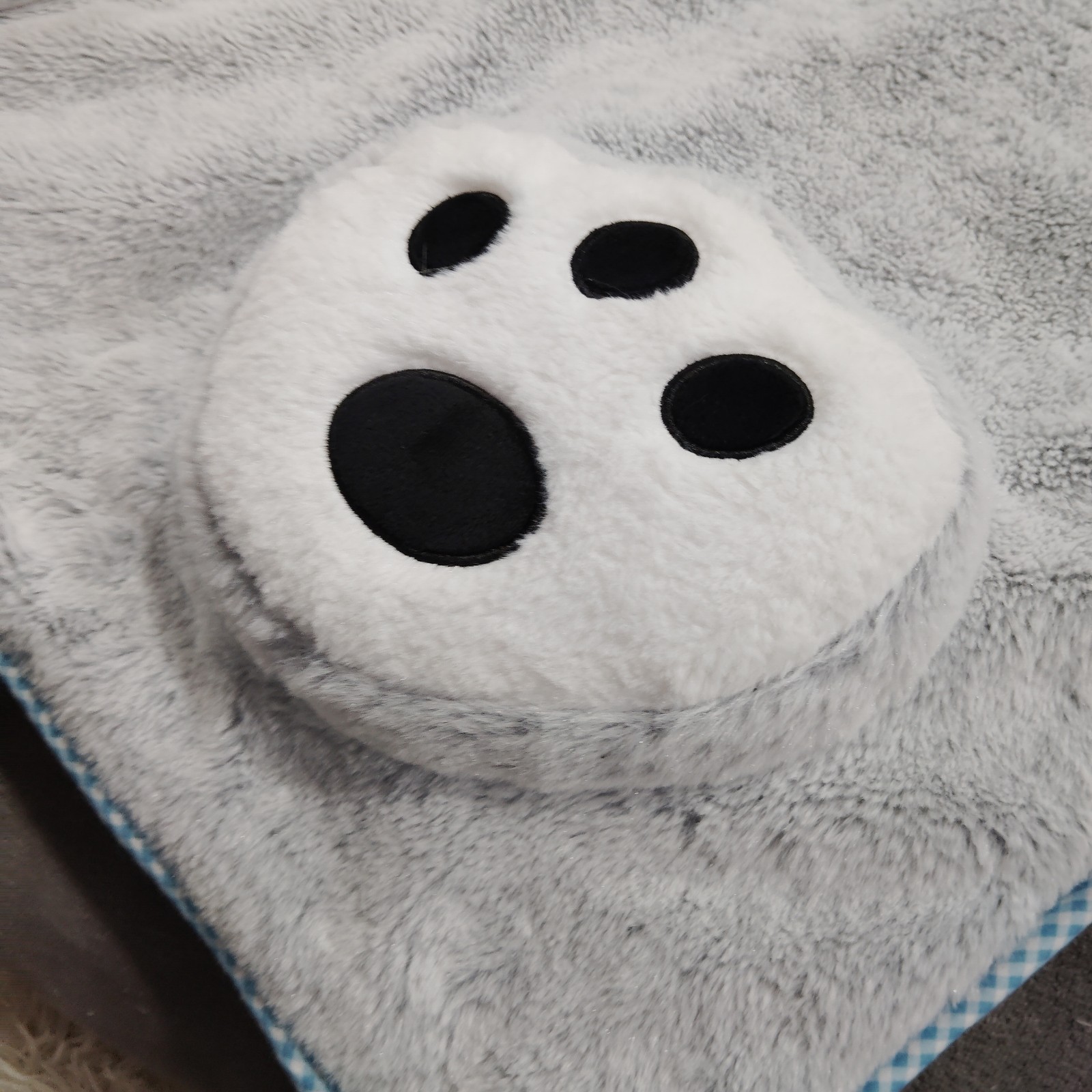 Hug Fun Costco Gray/Blue Plush Teddy Bear Full Zip Kids Sleeping Bag 66 x 28