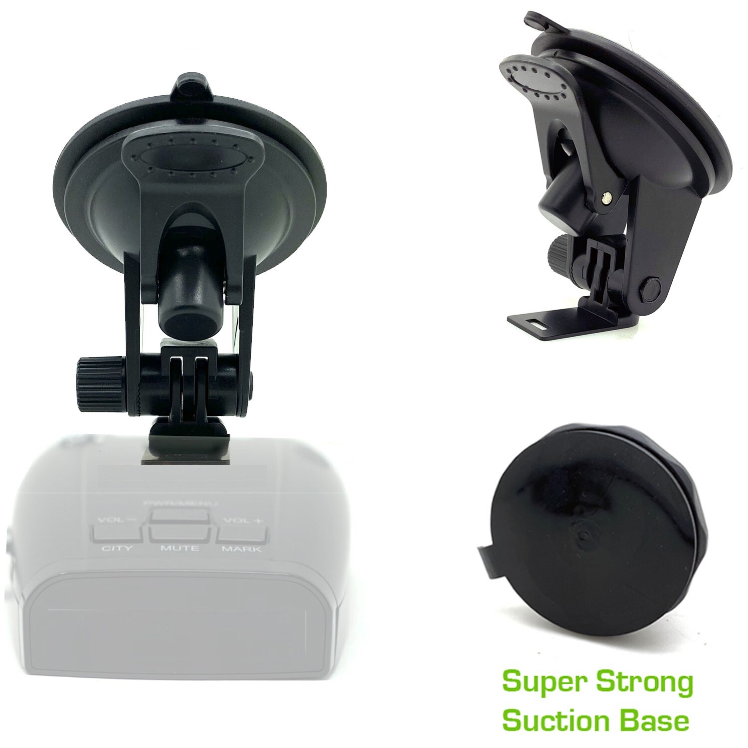 Super Suction Mount for Uniden R1 R2 R3 R7 R8 DFR7 DFR8 DFR9 LRD Radar Detector