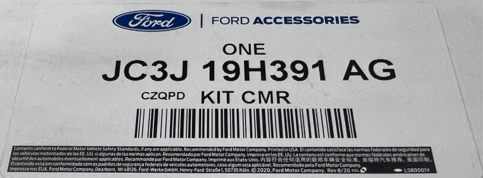 17-23 FORD F450 F550 CAB & CHASSIS OEM REAR BACKUP CAMERA KIT JC3J-19H391-AG