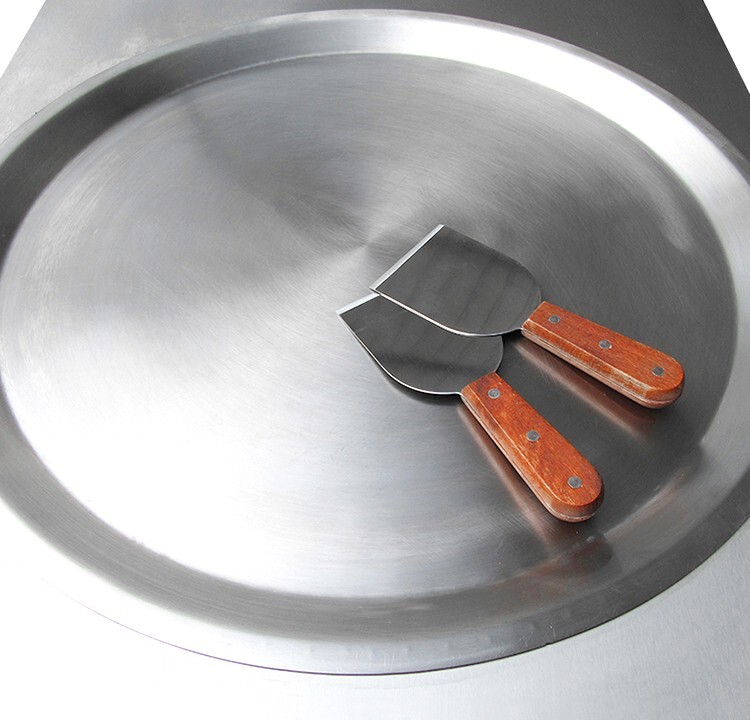 Kolice 55cm (22") round pan fried ice ceram machine, rolled ice cream machine