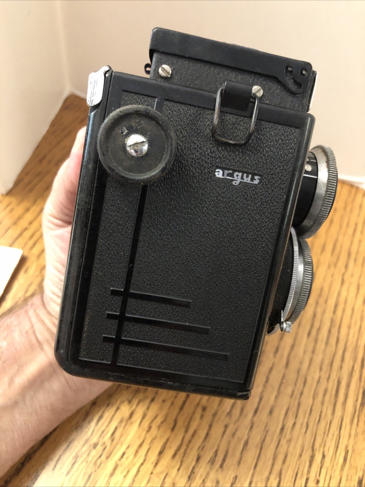 ARGUS ARGOFLEX MODEL E CAMERA W/Leather Case - 1940’s vintage 75mm For Parts