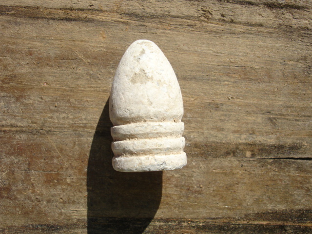 Excavated Civil War .58 Caliber 3-Ring Bullet Minie Ball dug in Kennesaw, Ga.