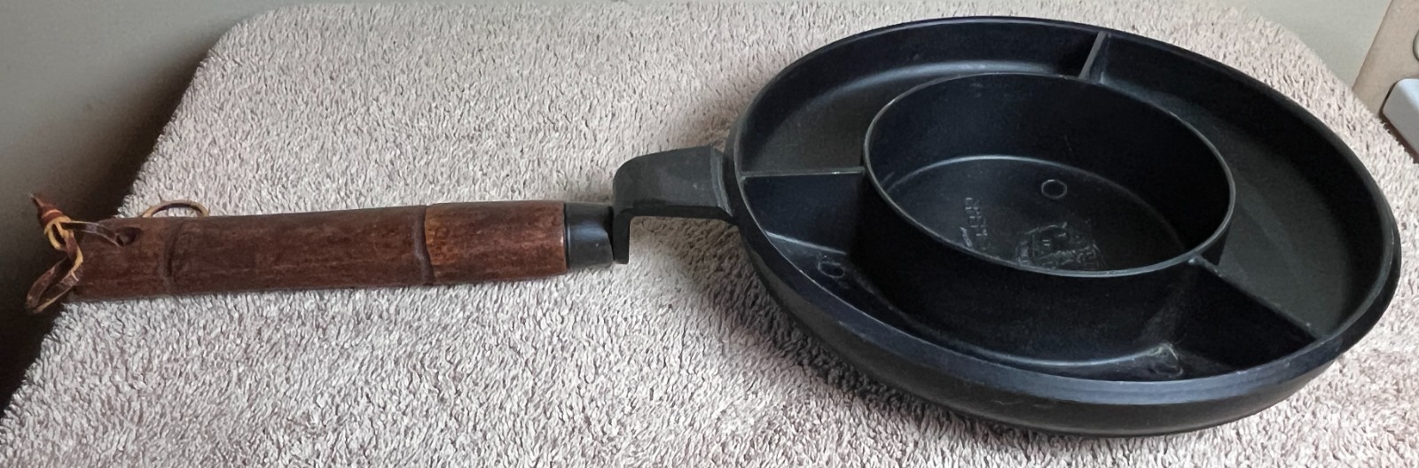 Vintage Nordic Ware Crepes N Things Pan Cast Aluminum 1950's Black Wood Handle
